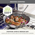 GreenPan Hybrid 13 Piece Nonstick Stainless Steel Cookware Set, APEX Tri-Ply - Image 7