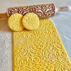 FLEUR DE LIS KNOT Embossing Rolling Pin. Dough Roller - Image 2