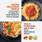 Gotham Steel 5 Quart Stock Pot Multipurpose Pasta Pot - Image 5