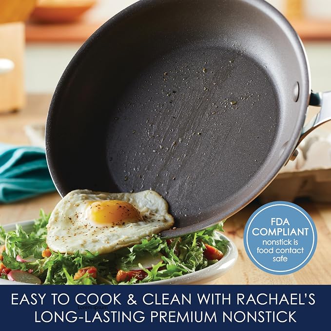 Rachael Ray Cook + Create Nonstick Cookware Frying Pan/Skillet, Fry Pan - Image 3