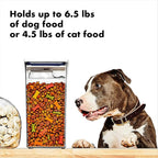 OXO Good Grips Pet Food Container 6.0 Qt | Clear | Airtight Seal | - Image 3