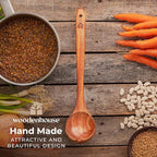 Wooden Ladle for Cooking, Soup Spoon Ladle – Teak Wooden Serving Spoon - Image 8