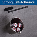 Paper Towel Holder with 2 Hooks-Under Cabinet Paper Towel Holder - Image 7