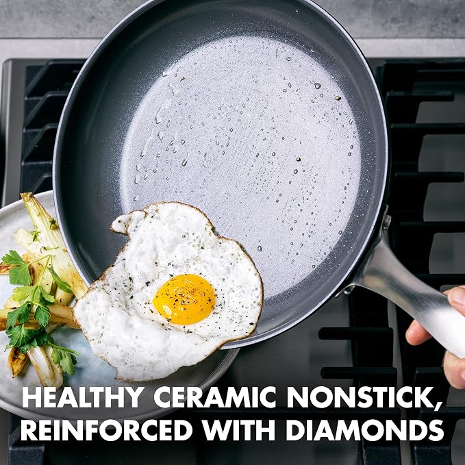 GreenPan Canterbury Hard Anodized Healthy Ceramic Nonstick, 10 Piece Cookware - Image 2
