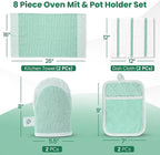 Casa Platino Potholders & Oven Mitts Heat Resistant, 8-Piece Mini Oven Mitt - Image 2