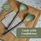 COOK WITH COLOR Silicone Cooking Utensils, Kitchen Utensil Set, Cooking Utensils - Image 5