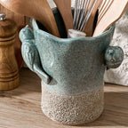 6.38“H Utensil Holder for Kitchen Counter, Modern Farmhouse Cooking Utensil - Image 4