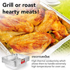 Stock Your Home Aluminum Pans 9x13 Disposable Foil Pans - Image 6