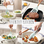 Country Kitchen Non Stick Silicone Utensil Set - Image 4
