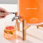 2 Gallon Glass Drink Dispenser - Image 7