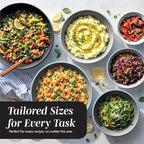 COOK WITH COLOR Mixing Bowls with TPR Lids - Image 5