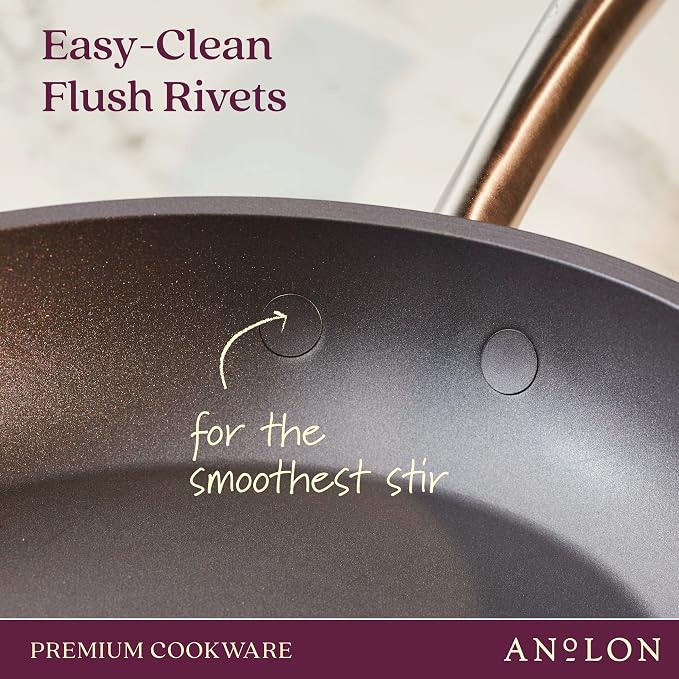 Anolon Accolade Forged Hard Anodized Nonstick Deep Frying Pan / Skillet - Image 8