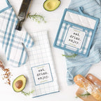 DII Home Sweet Farmhouse Kitchen Collection, Potholder/Oven Mitt/Dishtowel Set - Image 3