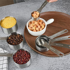 Measuring Cup Set of 8, 18/8 Stainless Steel Measuring Cups - Image 6
