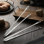 Geiserailie 3 Pcs 9.4inch Korean BBQ Tongs Stainless Steel Kitchen Tweezers - Image 4
