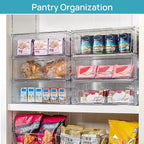 Vtopmart 2 Pack Large Stackable Storage Drawers, Easily Assemble Clear Acrylic - Image 7