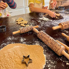 MOSS ROSE Embossed Rolling Pin for Ceramic. Clay Roller and Ceramic Stamp for - Image 3