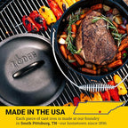 Lodge 9 Quart Pre-Seasoned Cast Iron Dutch Oven - Image 7