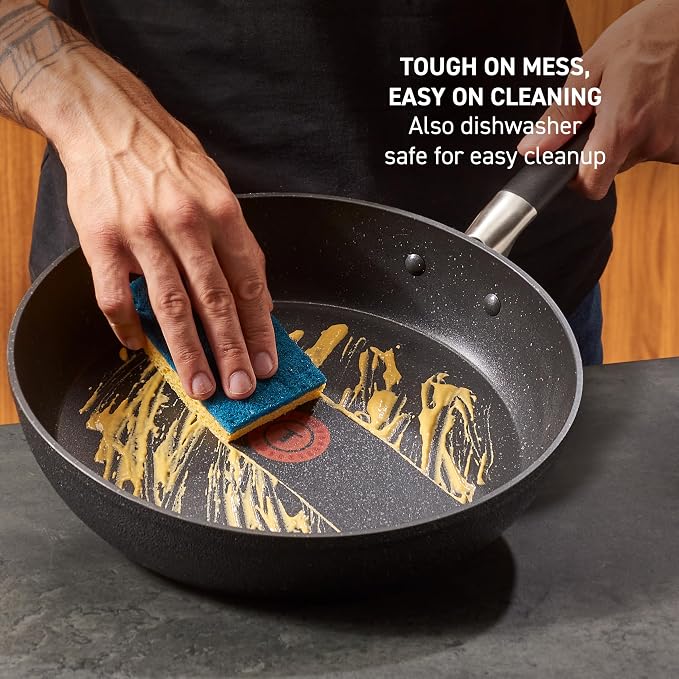 T-Fal Stone Force Platinum Non Stick Saucepan w/Lid 3 Quart, Oven Broiler Safe - Image 5