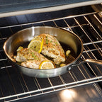 Babish 10-Inch Tri-Ply Stainless Steel Frying Pan - Image 2