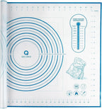 Silicone Baking Mat with Measurements, Pastry/Fondant/Dough Rolling by WelcometoQuellance