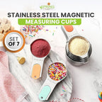 Spring Chef Magnetic Stainless Steel Measuring Cups, Kitchen Tools - Image 2