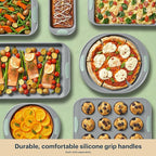 Pyrex 3-Piece Metal Cookie Sheet Bakeware Set, Lightweight Stainless Steel - Image 6