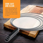 U.S. Kitchen Supply 4-Piece Stainless Steel Splatter Guard Set Fine Mesh Cover - Image 7