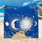 WIWIGO Beach Blanket Waterproof Sandproof Beach Mat 79" X 83"/10'x9'for 2-8 - Image 2