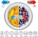 Stackable Space-Saving Set of 5 Nesting Glass Bowls - Image 4