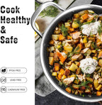 AuFranc™ Hybrid Nonstick 6 Quart Stainless Steel Stockpot - Image 3