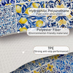 Mediterranean Tiles Dish Drying Mat, Vintage Azulejo Absorbent Dish Drying Mats - Image 6