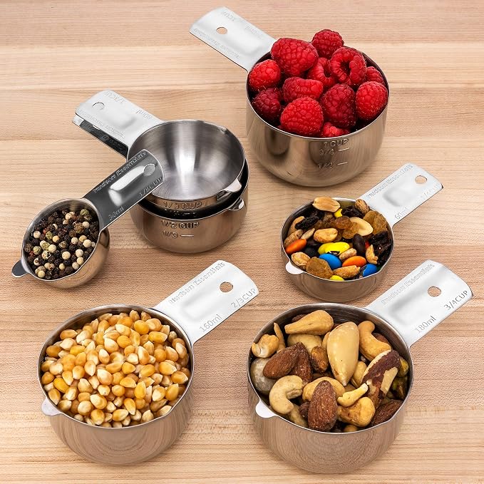 Hudson Essentials Stainless Steel Measuring Cups Set - Image 7