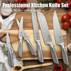 imarku® Knife Set, Japanese HC Stainless Steel 15 PCS Kitchen Knife Set - Image 8