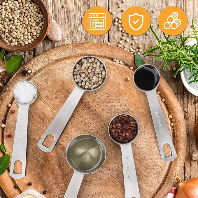 2 PCS 1 Teaspoon Stainless Steel Single Measuring Spoon - Image 6