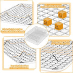TeamFar Baking Pan with Rack Set, Stainless Steel Cookies Sheet Baking Tray Pan - Image 4