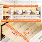 MUDEELA Clear Spice Drawer Organizer, 4 Tier Spice Rack - Image 2