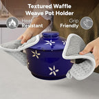 Casa Platino Heat Resistant Oven Mitts & Potholders, 4-Piece – Oven Mitt and - Image 5