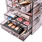 Sorbus Acrylic Makeup Organizer Set, 6-Drawer Vanity & Countertop Cosmetic - Image 7
