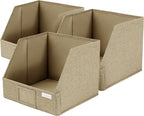 VIVIDECOR Open Front Storage Cubes 12x12x10 – Trapezoid Closet Shelf Bins - Image 9