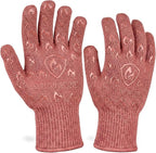 Grill Armor Oven Gloves with Fingers – 932°F Heat, Fire & Cut Resistant Mitts by GrillArmorGloves