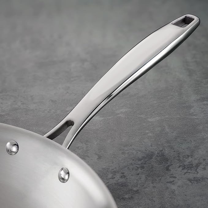 Tramontina Signature Tri-Ply Clad Stainless Steel 8-Inch Small Frying Pan - Image 4