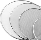 Oedema Set of 4 Splatter Screen Stainless Steel Grease Splatter Guard Fine Mesh - Image 4
