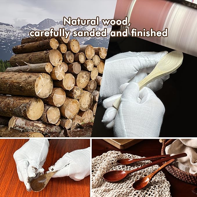 6in Wooden Spoons, Small Wooden Utensils - Image 5