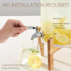 2 Gallon Glass Drink Dispenser - Image 3