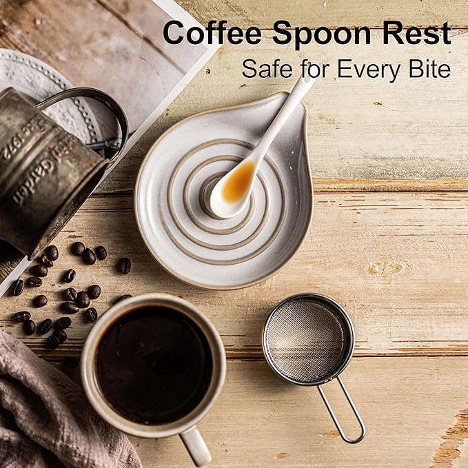 Ceramic Spoon Rest for Stove Top, Large Spoon Holder for Kitchen Counter - Image 6