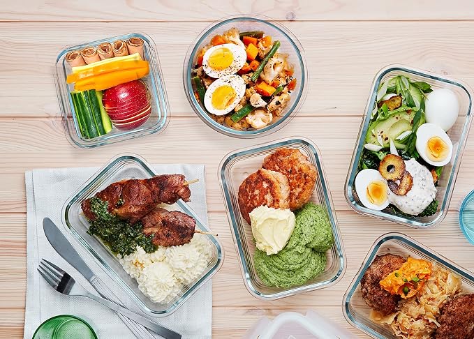 30 Pieces Glass Food Storage Containers - Image 6