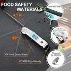Atogou Meat Thermometer, Professional Food Thermometer, <1 Sec Instant Read - Image 8