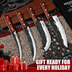 Huusk Butcher Knife Set, Sharp Meat Carving Breaking Knives - Image 2