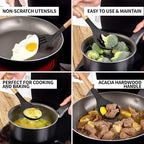 Zulay Kitchen Non-Stick Cooking Utensils Set - Image 3